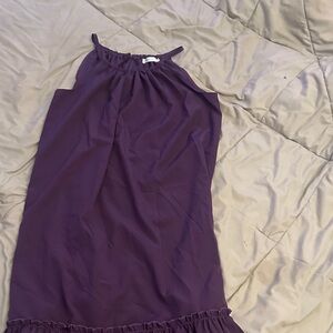 Chic Purple Halter Dress